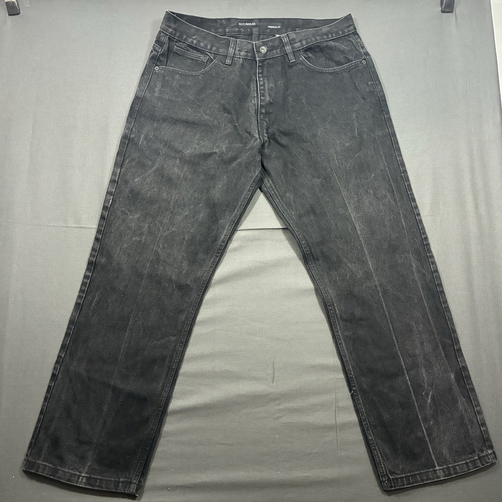 Rocawear Black Denim Jeans Black Men's 36x32